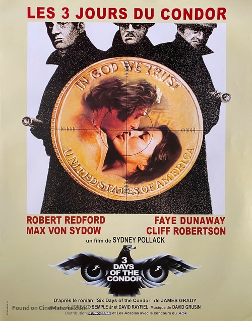 Three Days of the Condor - French Movie Poster