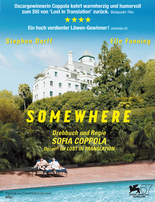 Somewhere - Swiss Movie Poster