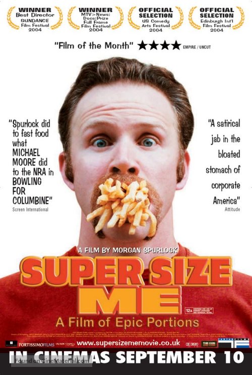 Super Size Me - British Movie Poster