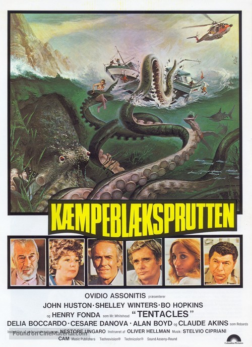 Tentacoli - Danish Movie Poster