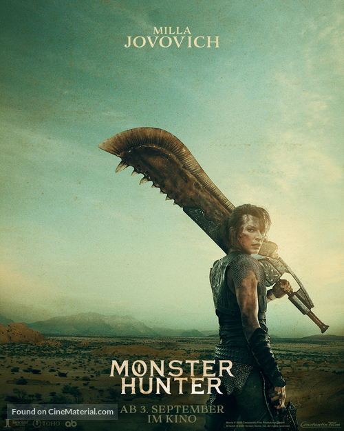 Monster Hunter - German Movie Poster