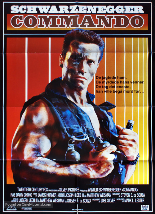 Commando - Danish Movie Poster