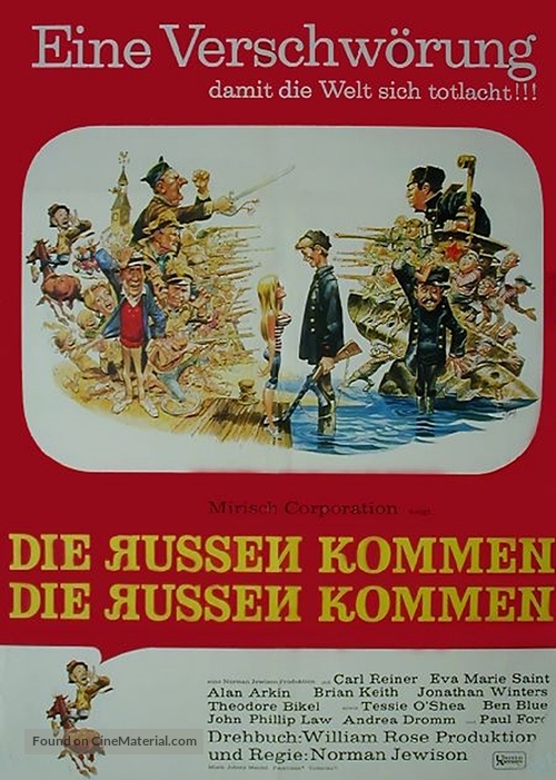The Russians Are Coming, the Russians Are Coming - German Movie Poster