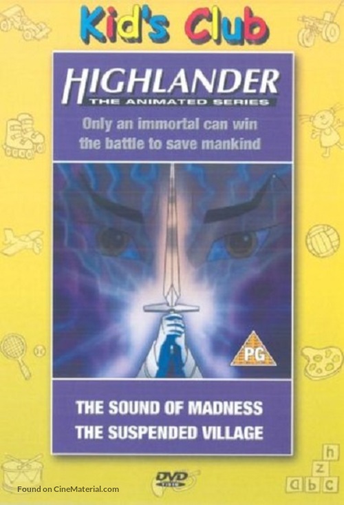 &quot;Highlander: The Animated Series&quot; - British DVD movie cover