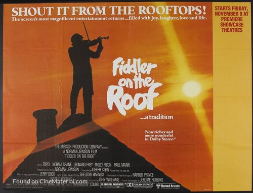 Fiddler on the Roof - British Movie Poster