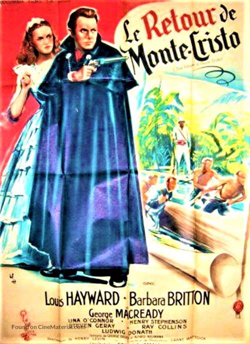 The Return of Monte Cristo - French Movie Poster