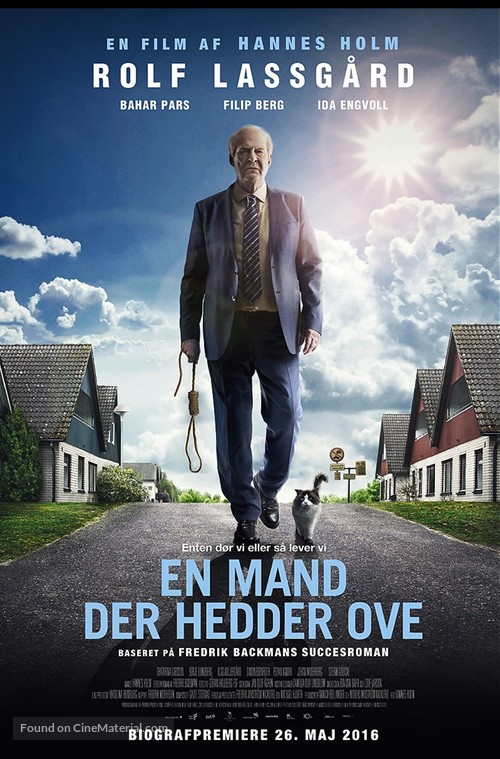 En man som heter Ove - Danish Movie Poster
