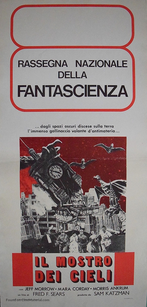 The Giant Claw - Italian Movie Poster