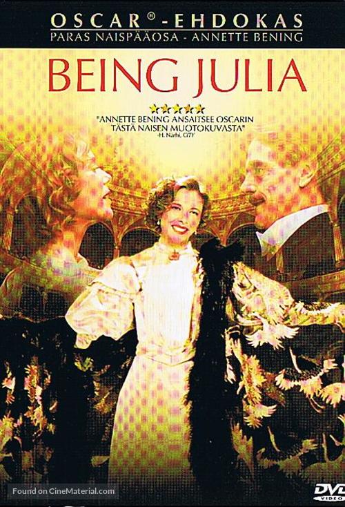 Being Julia - Finnish DVD movie cover