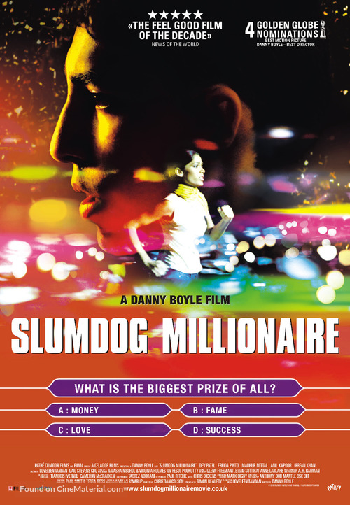 Slumdog Millionaire - British Movie Poster