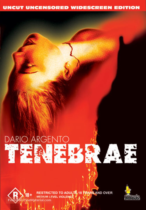 Tenebre - Australian DVD movie cover