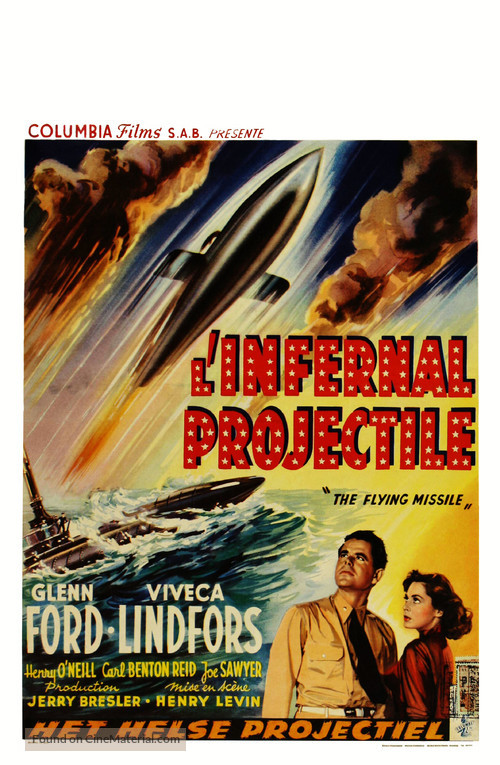 The Flying Missile - Belgian Movie Poster