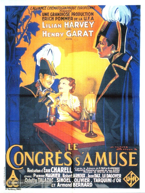 Le congr&egrave;s s&#039;amuse - French Movie Poster