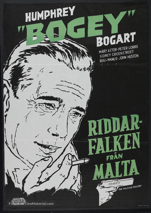 The Maltese Falcon - Swedish Movie Poster
