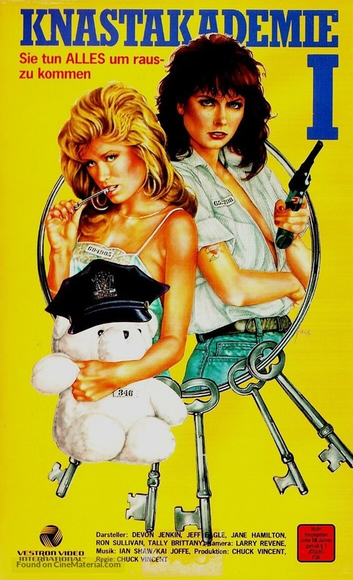 Slammer Girls - German VHS movie cover