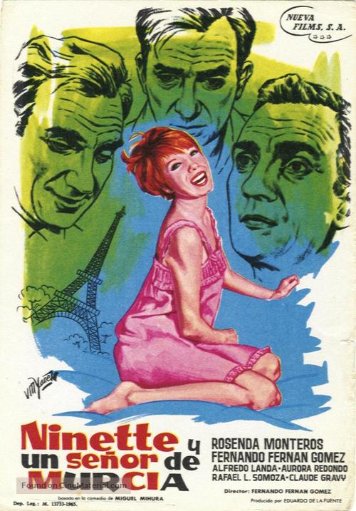 Ninette y un se&ntilde;or de Murcia - Spanish Movie Poster