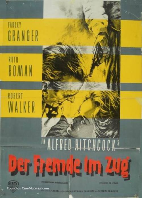 Strangers on a Train - German Movie Poster