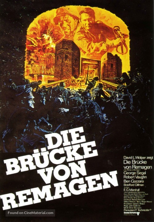 The Bridge at Remagen - German Movie Poster