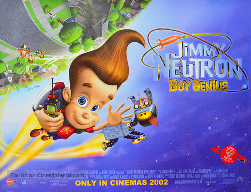 Jimmy Neutron: Boy Genius - British Movie Poster