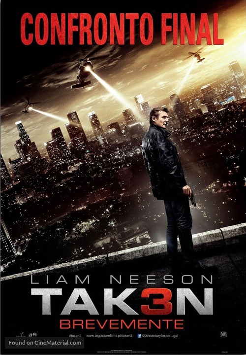 Taken 3 - Portuguese Movie Poster