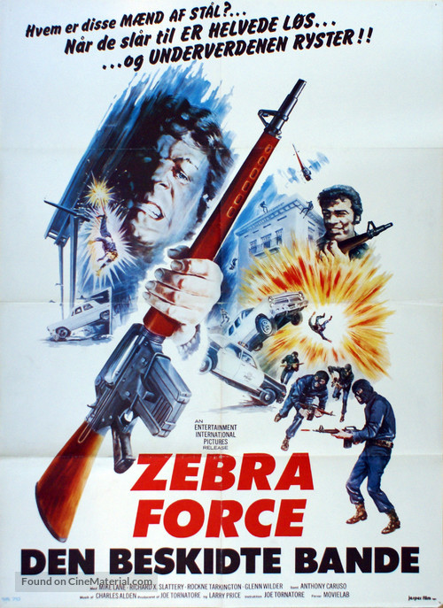 Zebra Force - Danish Movie Poster