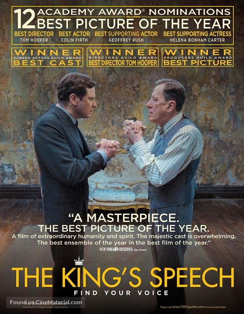 The King&#039;s Speech - For your consideration movie poster