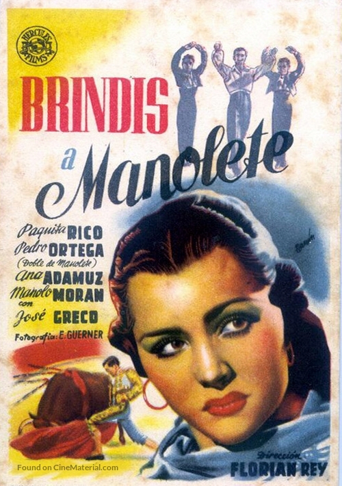 Brindis a Manolete - Spanish Movie Poster