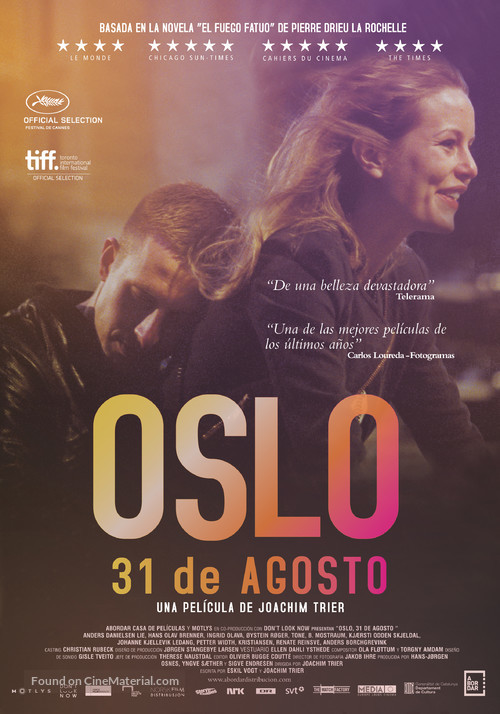 Oslo, 31. august - Spanish Movie Poster