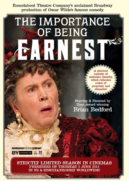 The Importance of Being Earnest - New Zealand Movie Poster