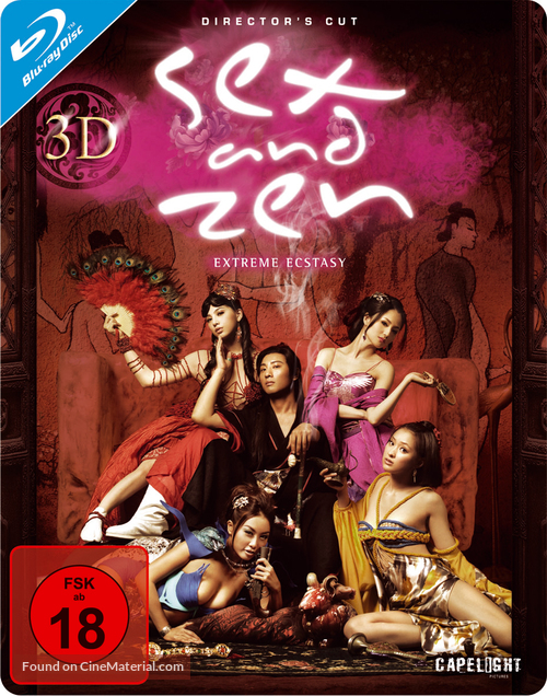 3-D Sex and Zen: Extreme Ecstasy - German Blu-Ray movie cover