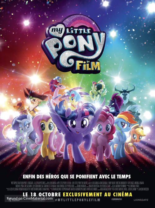 My Little Pony : The Movie - French Movie Poster