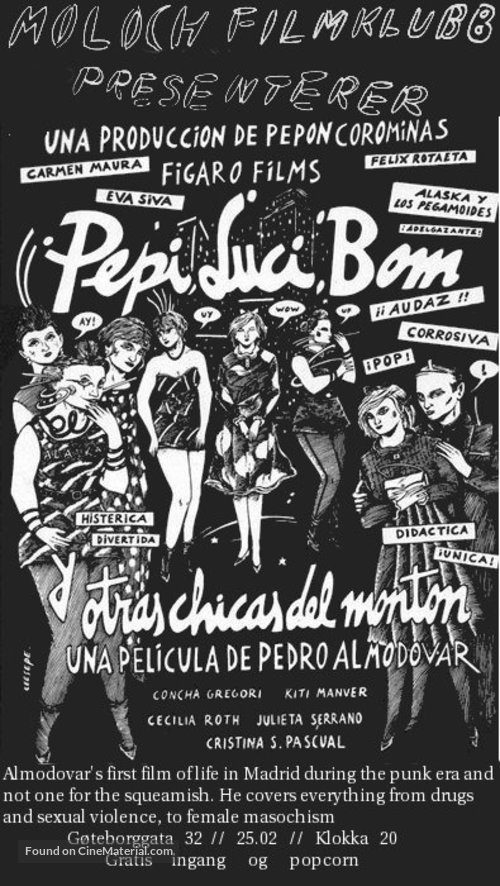Pepi, Luci, Bom y otras chicas del mont&oacute;n - Spanish Movie Poster