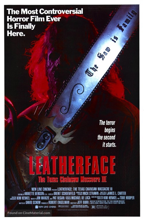 Leatherface: Texas Chainsaw Massacre III - Movie Poster