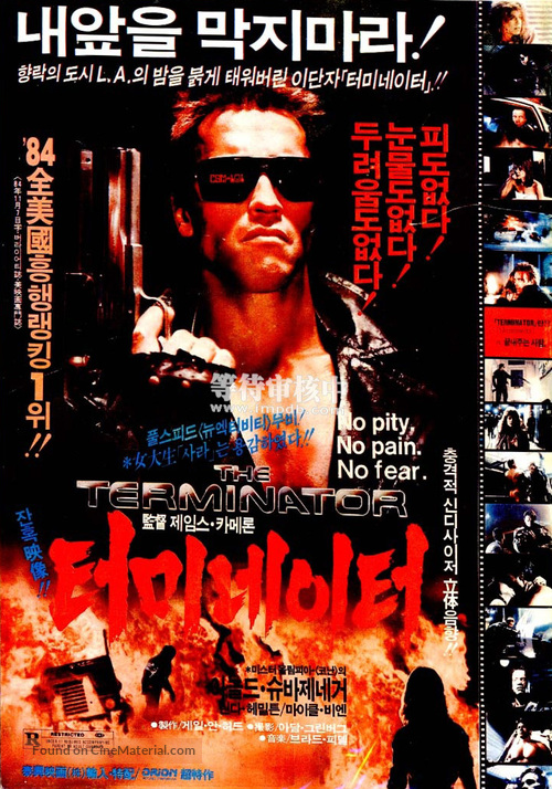 The Terminator - South Korean Movie Poster