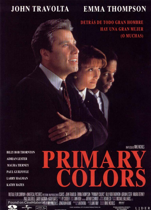 Primary Colors - Spanish Movie Cover