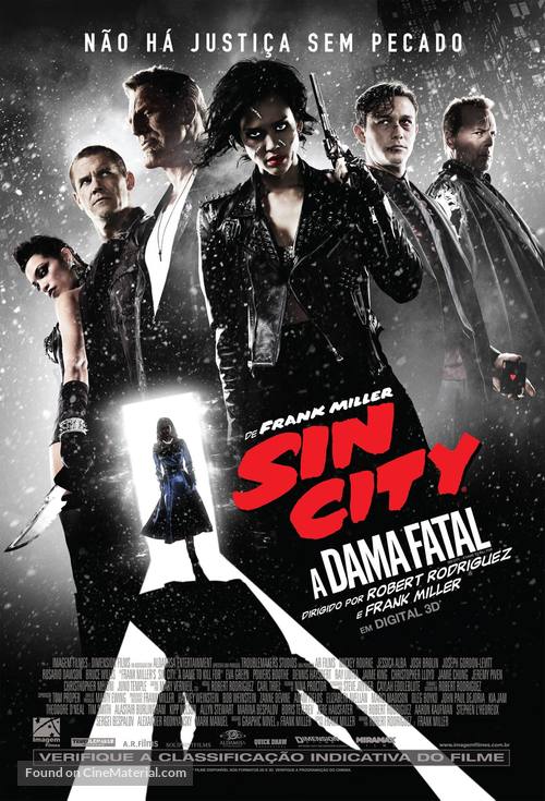 Sin City: A Dame to Kill For - Brazilian Movie Poster
