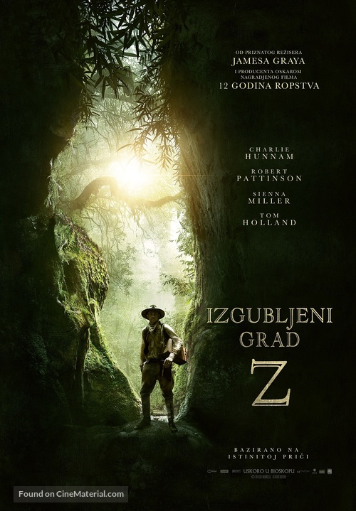 The Lost City of Z - Serbian Movie Poster