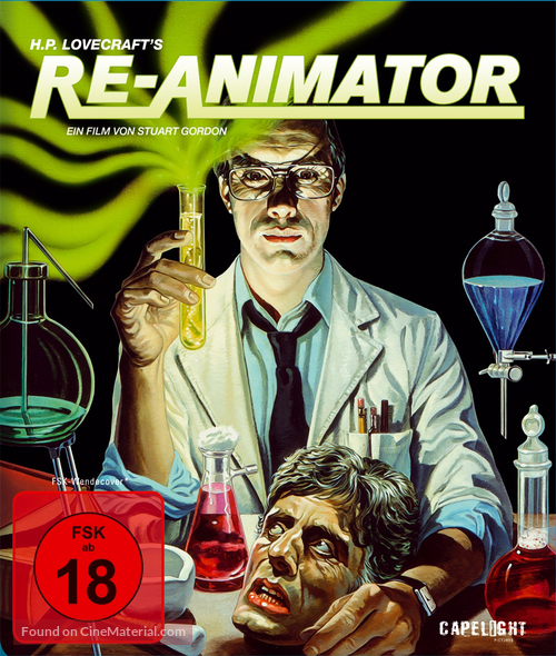 Re-Animator - German Blu-Ray movie cover