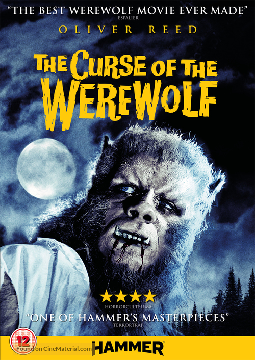 The Curse of the Werewolf - British DVD movie cover