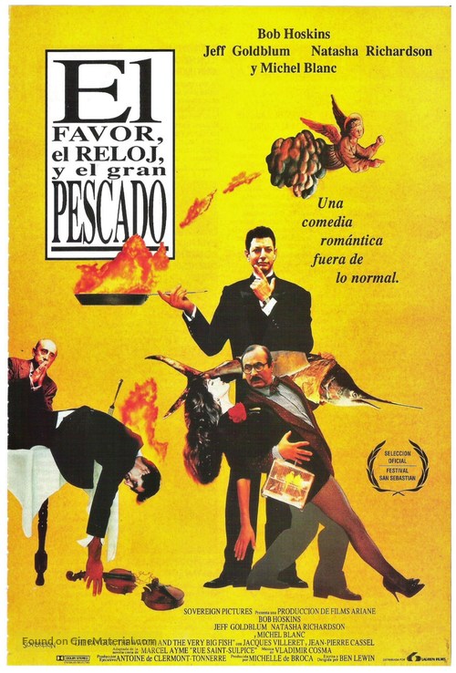 The Favour, the Watch and the Very Big Fish - Spanish Movie Poster