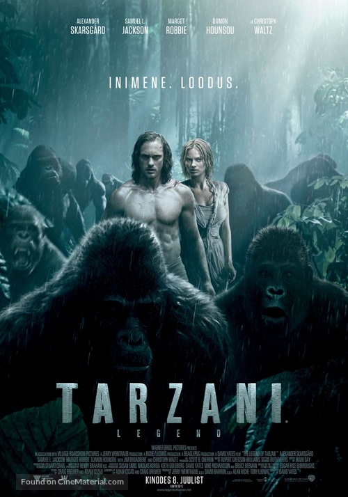 The Legend of Tarzan - Estonian Movie Poster
