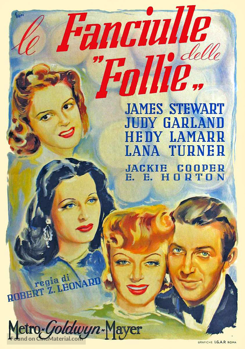 Ziegfeld Girl - Italian Movie Poster