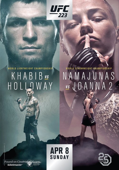 UFC 223: Khabib vs Iaquinta - Japanese Movie Poster