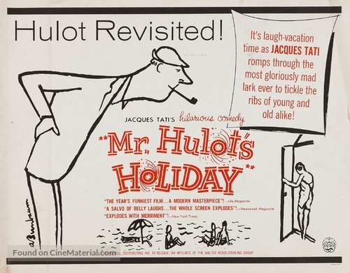 Les vacances de Monsieur Hulot - Re-release movie poster