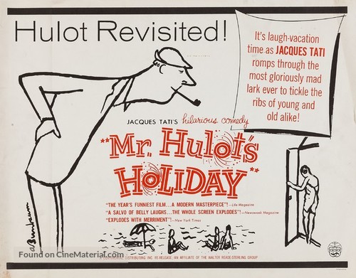 Les vacances de Monsieur Hulot - Re-release movie poster