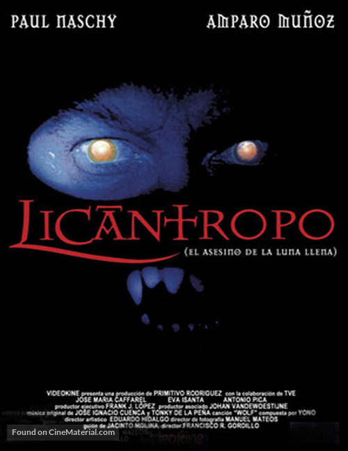 Lic&aacute;ntropo: El asesino de la luna llena - Spanish Movie Poster