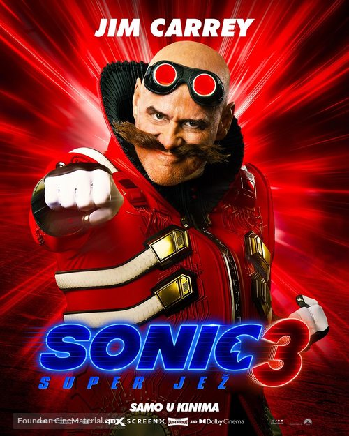 Sonic the Hedgehog 3 - Croatian Movie Poster