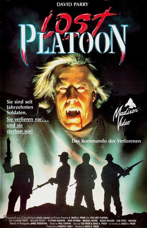 The Lost Platoon - German VHS movie cover