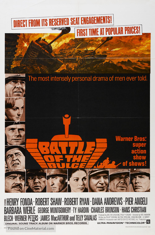 Battle of the Bulge - Theatrical movie poster