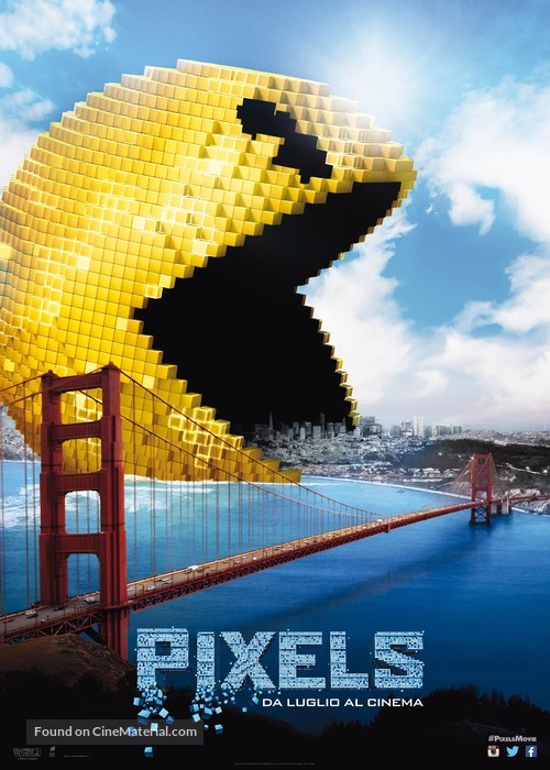 Pixels - Italian Movie Poster